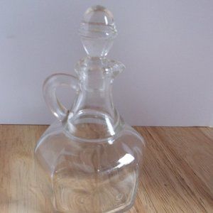 vintage glass anchor hockey vinegar cruet